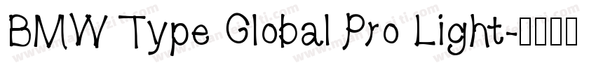 BMW Type Global Pro Light字体转换